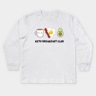 Keto Breakfast Club Kids Long Sleeve T-Shirt